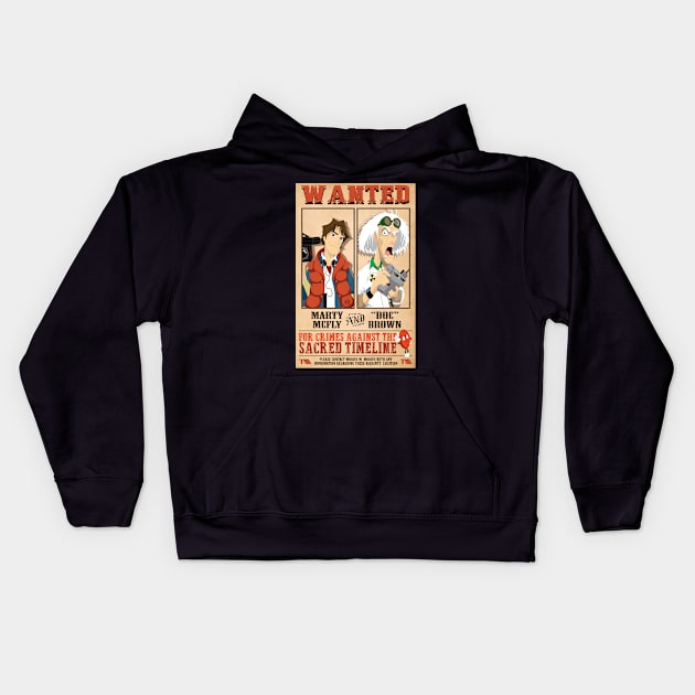 Back to the Sacred Timeline Kids Hoodie by CuddleswithCatsArt